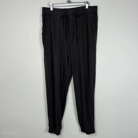 Cozy Earth Men’s Large Ultra Soft Bamboo Charcoal Gray Jogger Pants Cozy Comfort - Picture 3 of 10